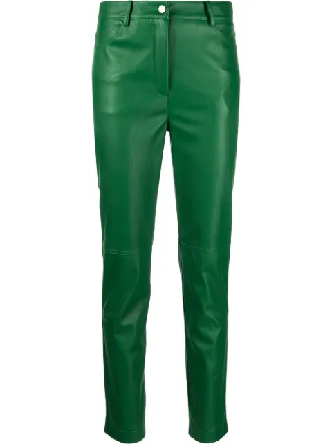 Blanca Vita faux-leather trousers