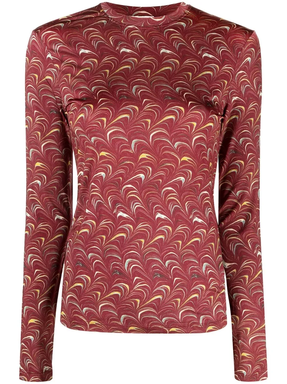 

Ulla Johnson Eve abstract-print top - Red