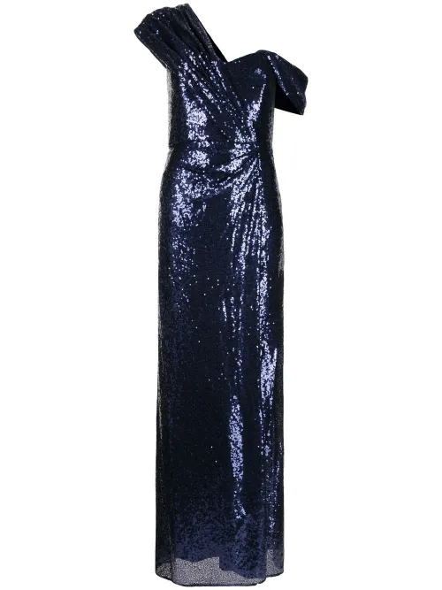 Robe mi-longue à épaules dénudées - Badgley Mischka - Modalova