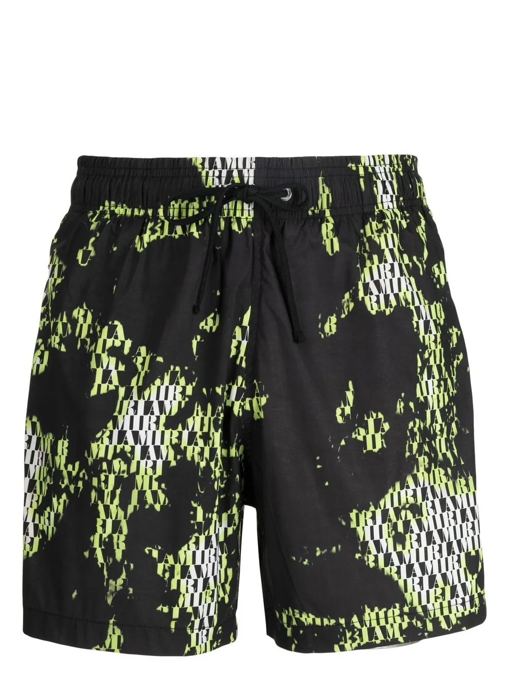 

AMIRI shorts de playa con estampado gráfico - Negro