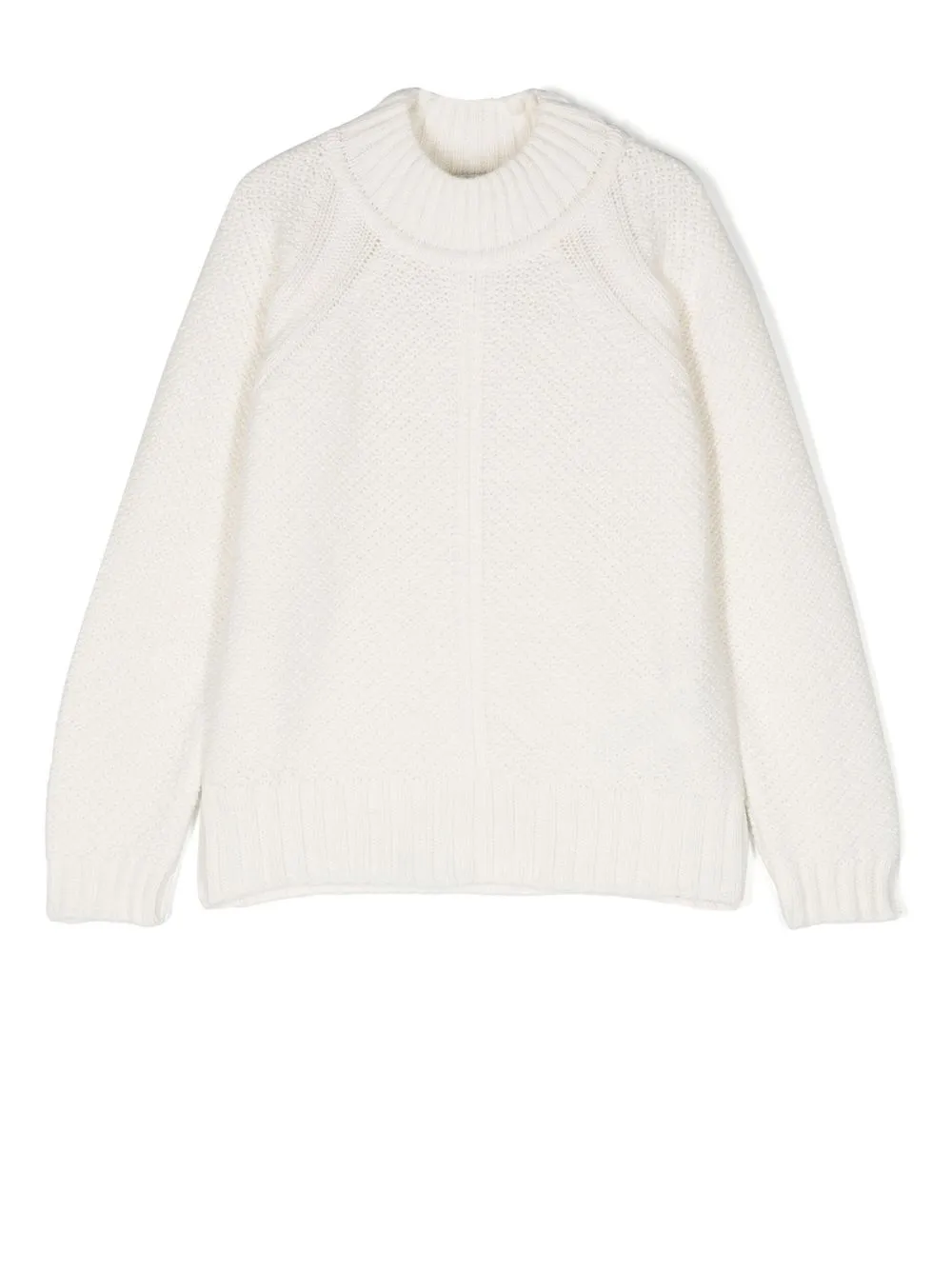 

DONDUP KIDS wool-cashmere fisherman knit jumper - White