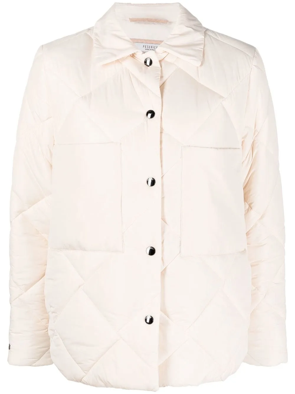 

Peserico diamond-quilted shirt jacket - Neutrals