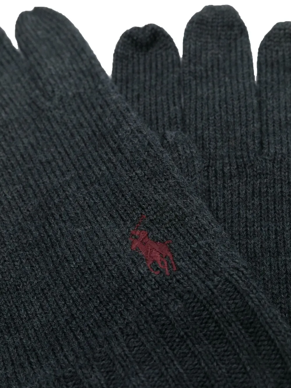 Polo Ralph Lauren قفازات صوف مطرزة بشعار الماركة | Image 2