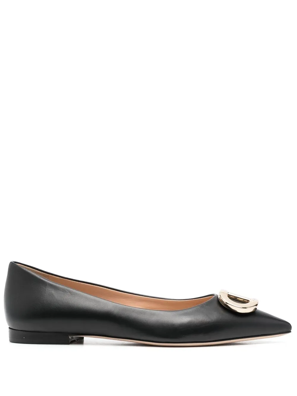 

Dee Ocleppo flats Capretto - Negro