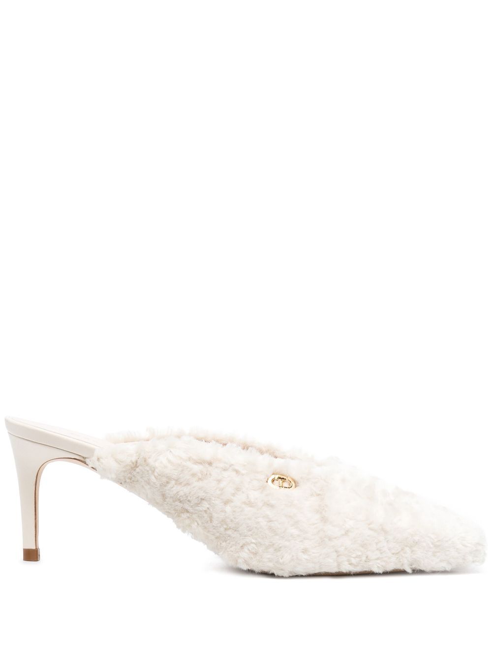 

Dee Ocleppo faux-fur mules - White