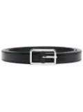 Alexander McQueen leather buckle belt - Black