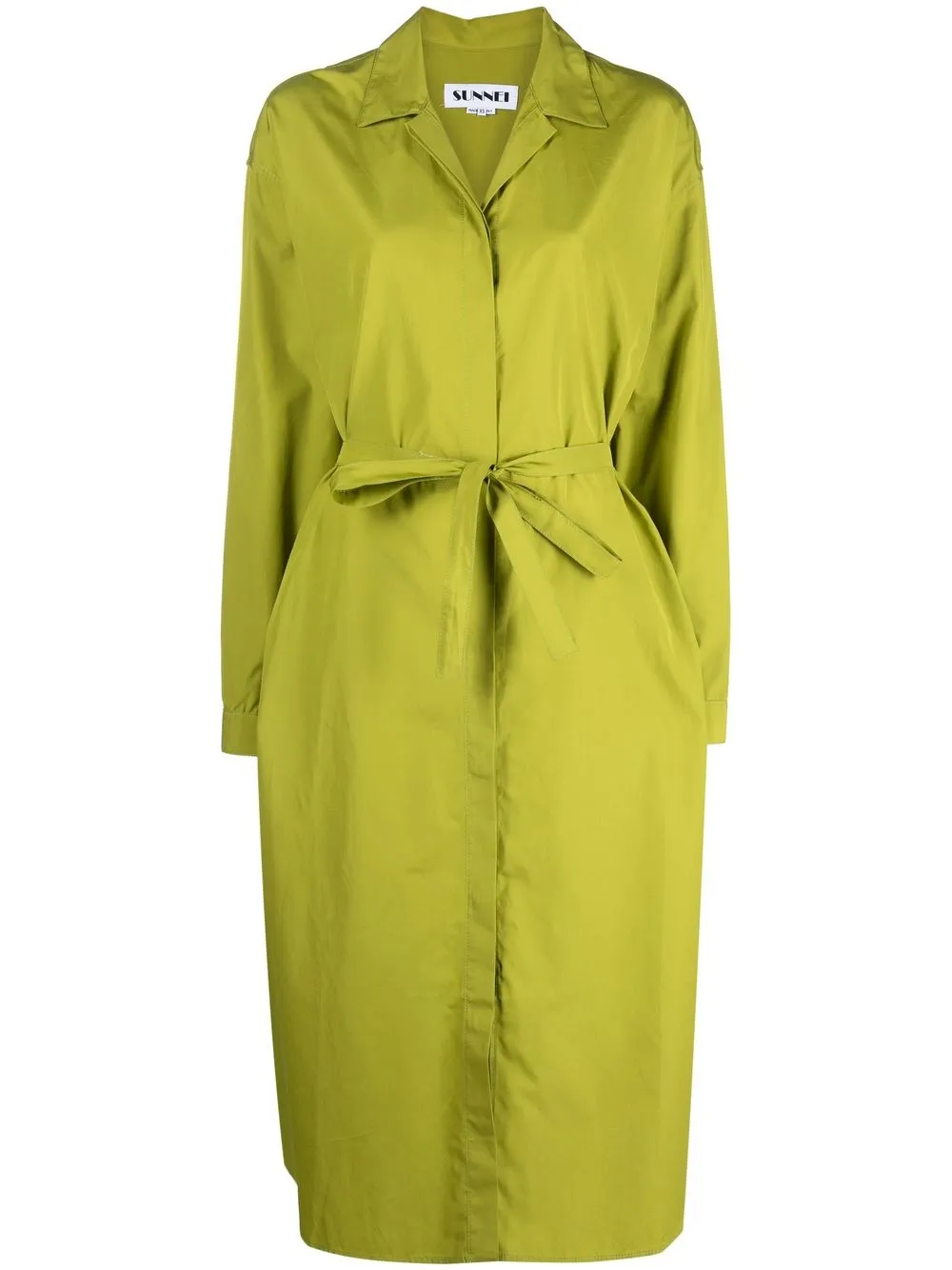 

Sunnei tied-waist shirt dress - Green