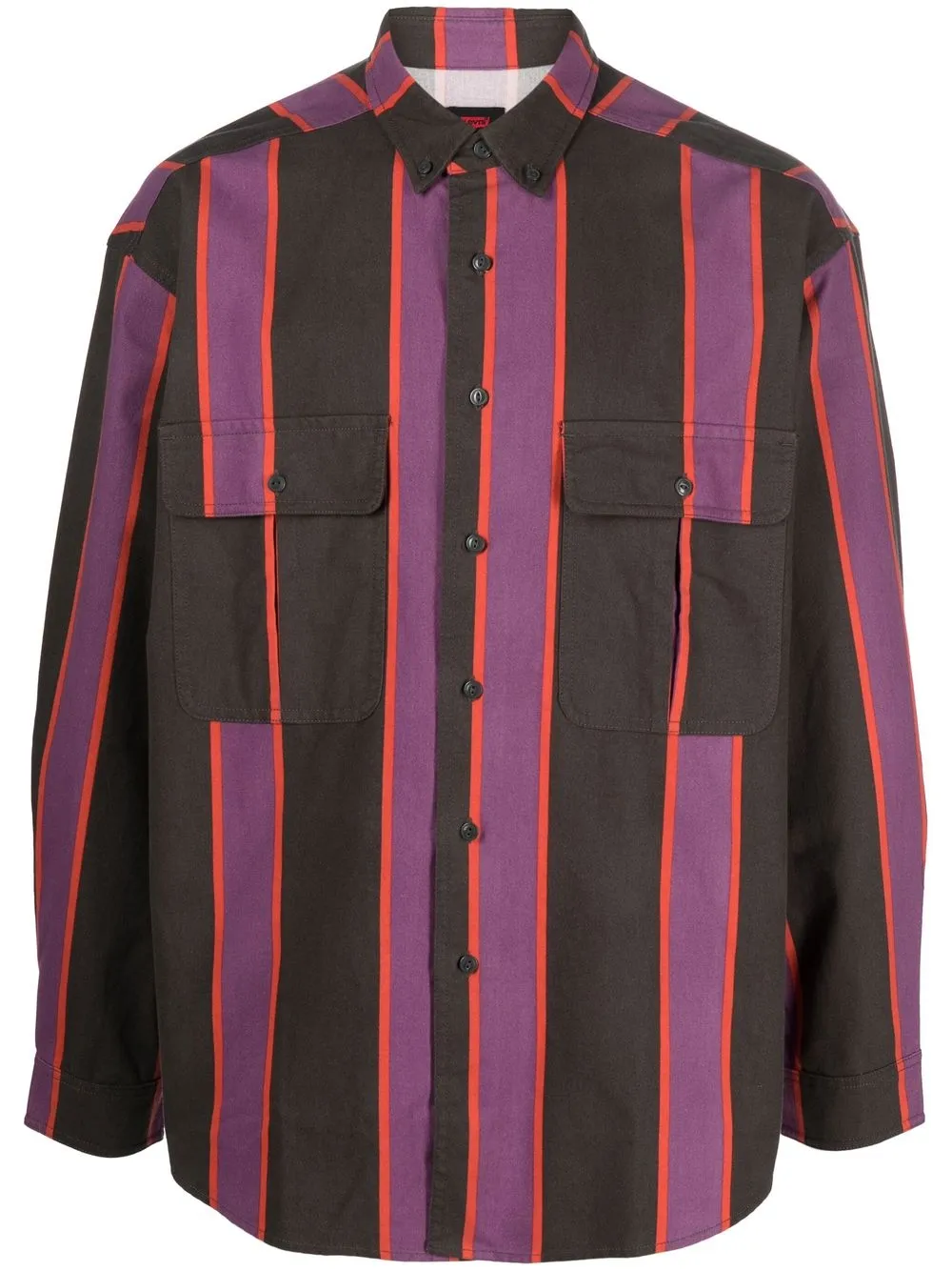 

Levi's vertical-stripe-print shirt - Morado