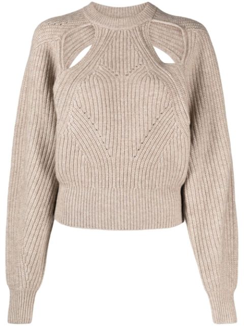 ISABEL MARANT cut-out knitted jumper Women