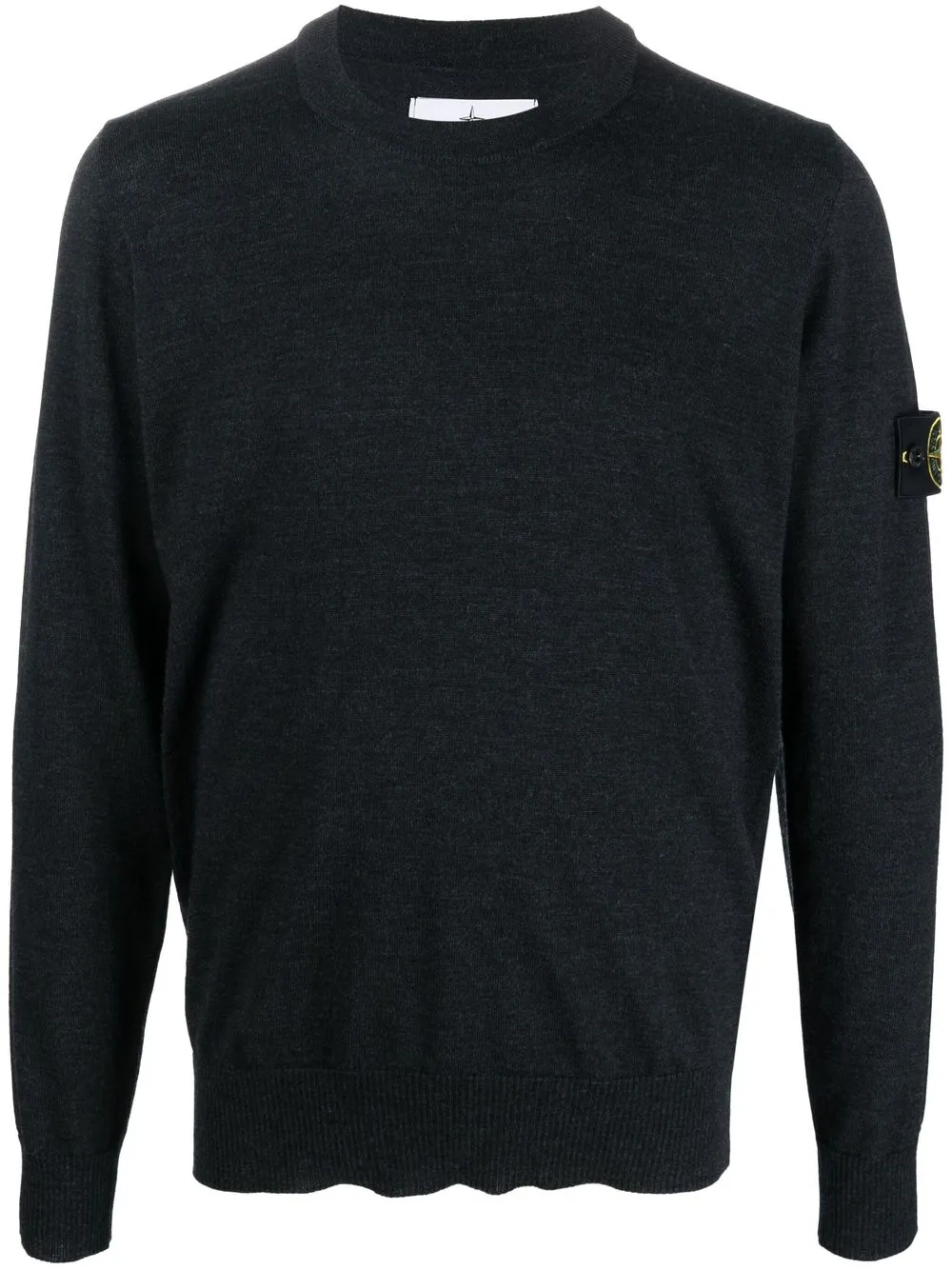 

Stone Island sudadera con parche del logo - Gris