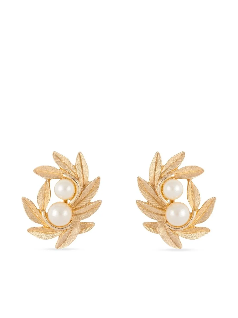 Vintage Gold Plated Brass Pad Clip Earring Settings – 5.5mm Unset (Pack Of 24) D216