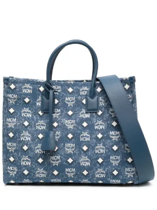 MCM Denim München Tote Bag - Farfetch