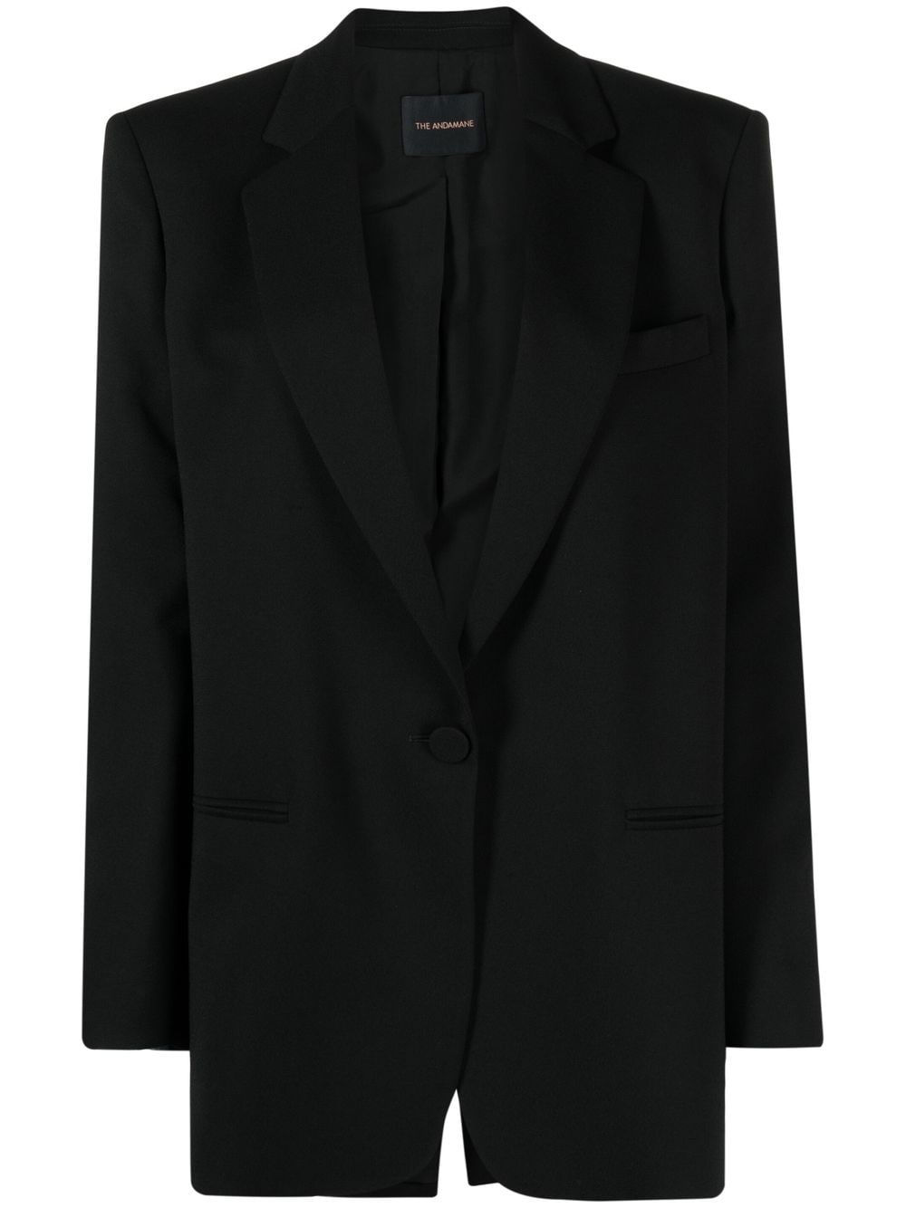 The Andamane Single-breasted Tailored Blazer In Schwarz