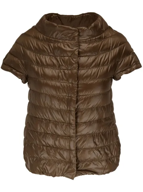 Herno short-sleeve quilted down jacket