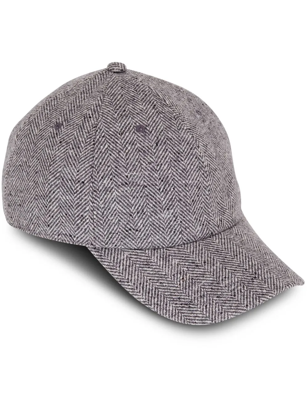 

Brunello Cucinelli gorra con parche del logo y motivo de espiga - Gris