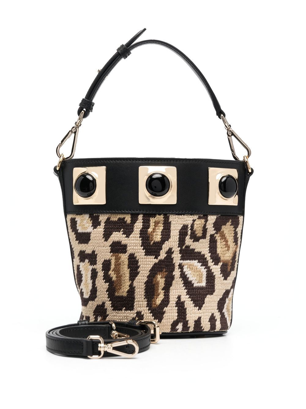 ETRO Crown Me Animalier Bucket Bag - Farfetch