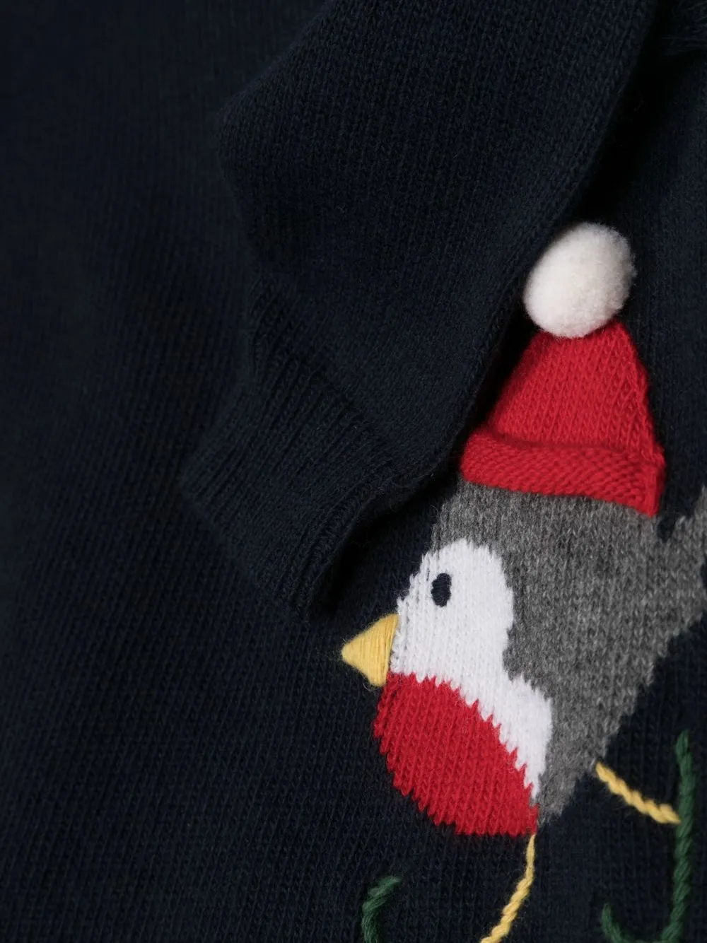  Il Gufo Gestrickter Robin Pullover   Blau 