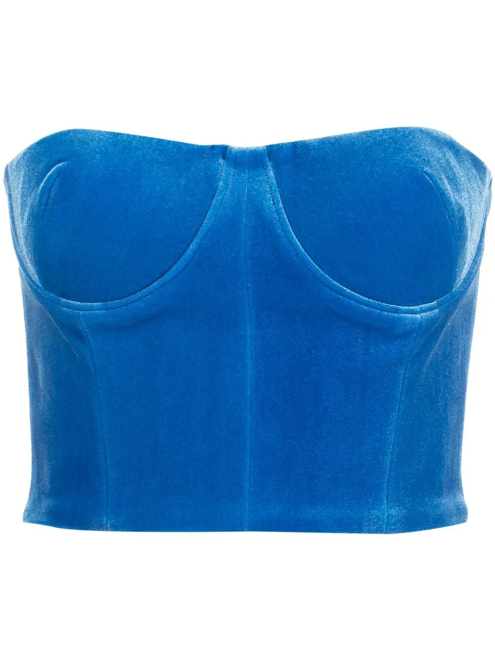 

Alex Perry strapless bustier top - Blue