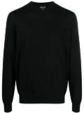 Giorgio Armani fine knit virgin-wool jumper - Black