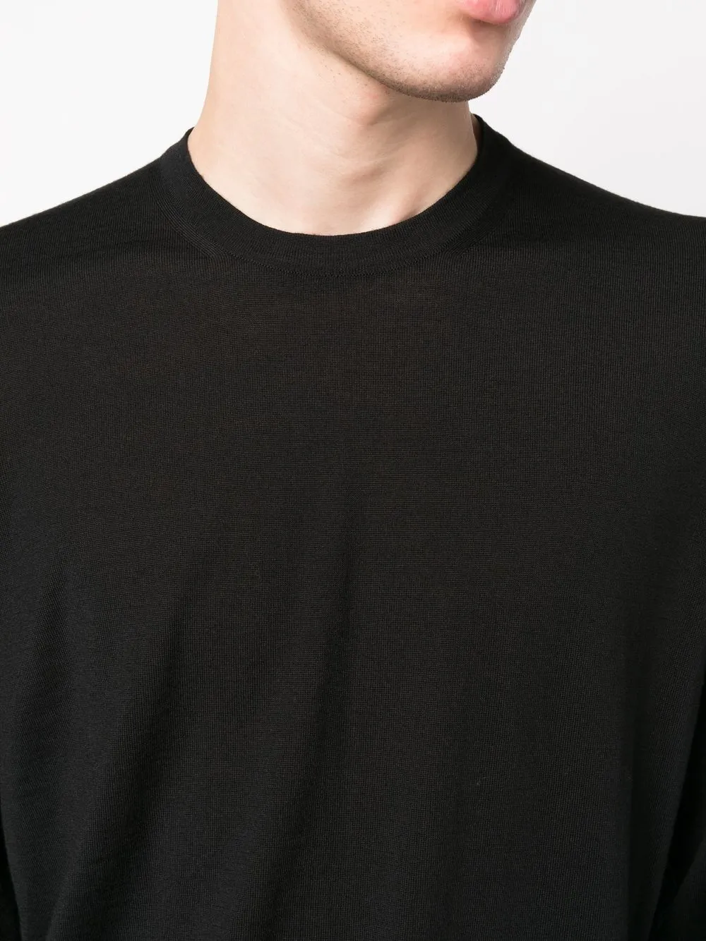 fine knit virgin-wool jumper