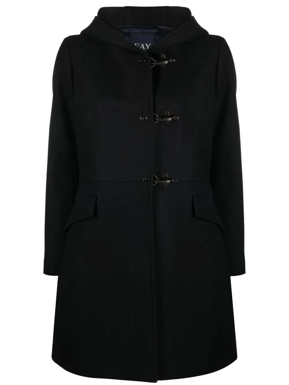 

Fay hooded duffle coat - Black