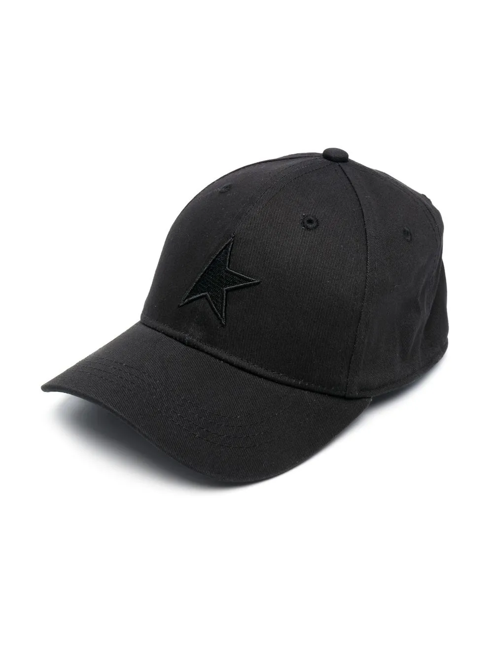 

Golden Goose Kids gorra con parche del logo - Negro