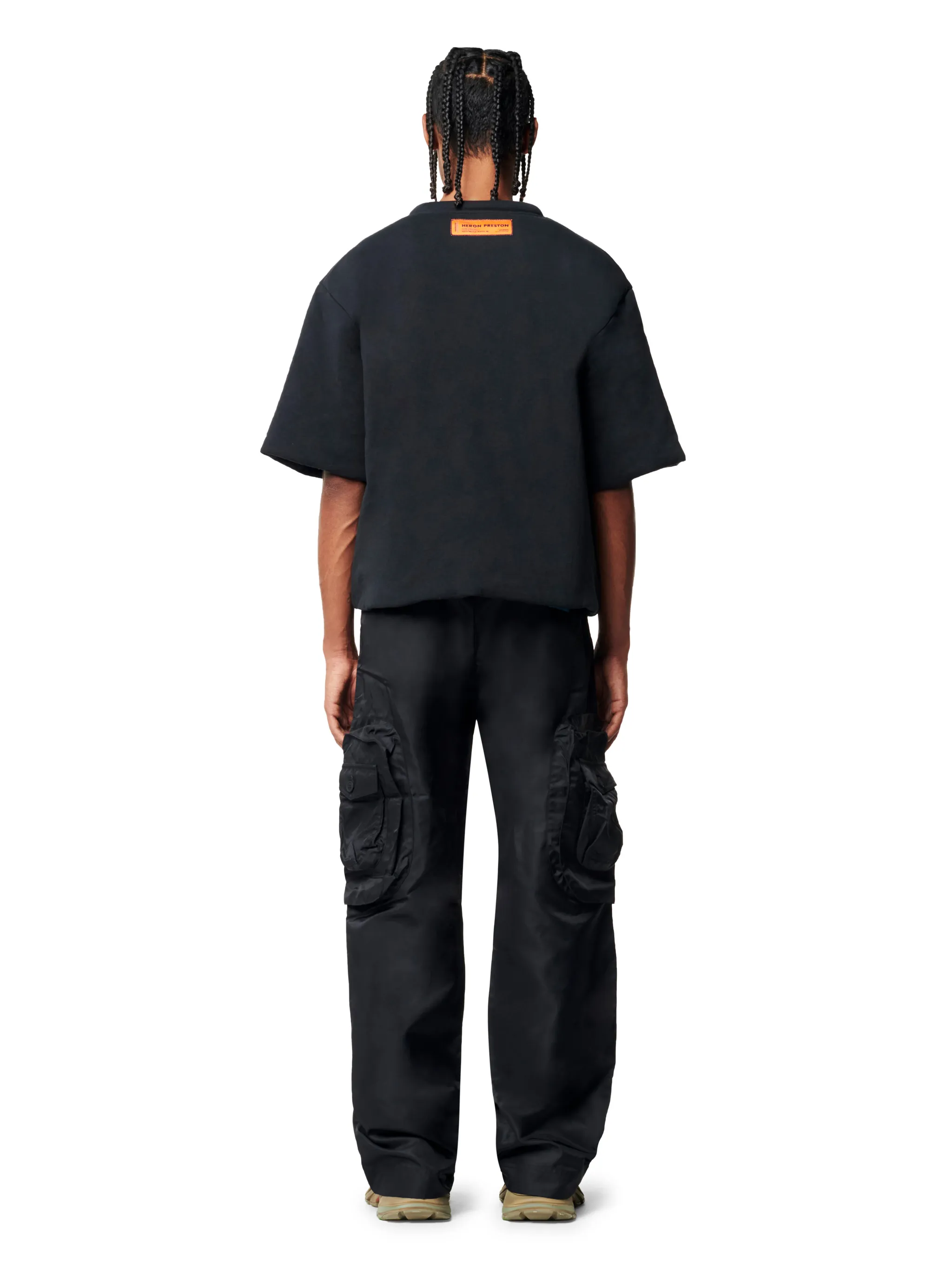 graphic-print oversize T-shirt | HERON PRESTON® Official Site