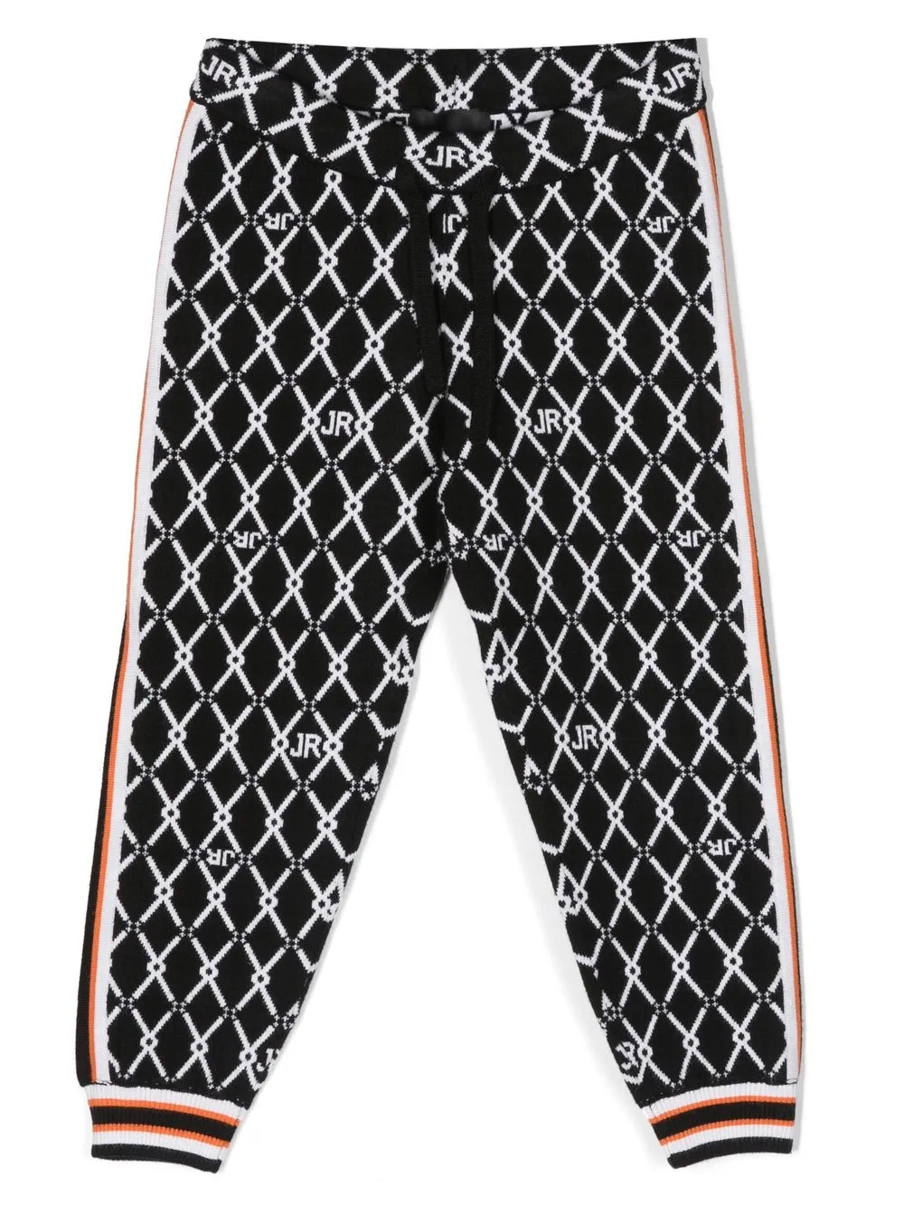 

John Richmond Junior intarsia-knit logo sweatpants - Black