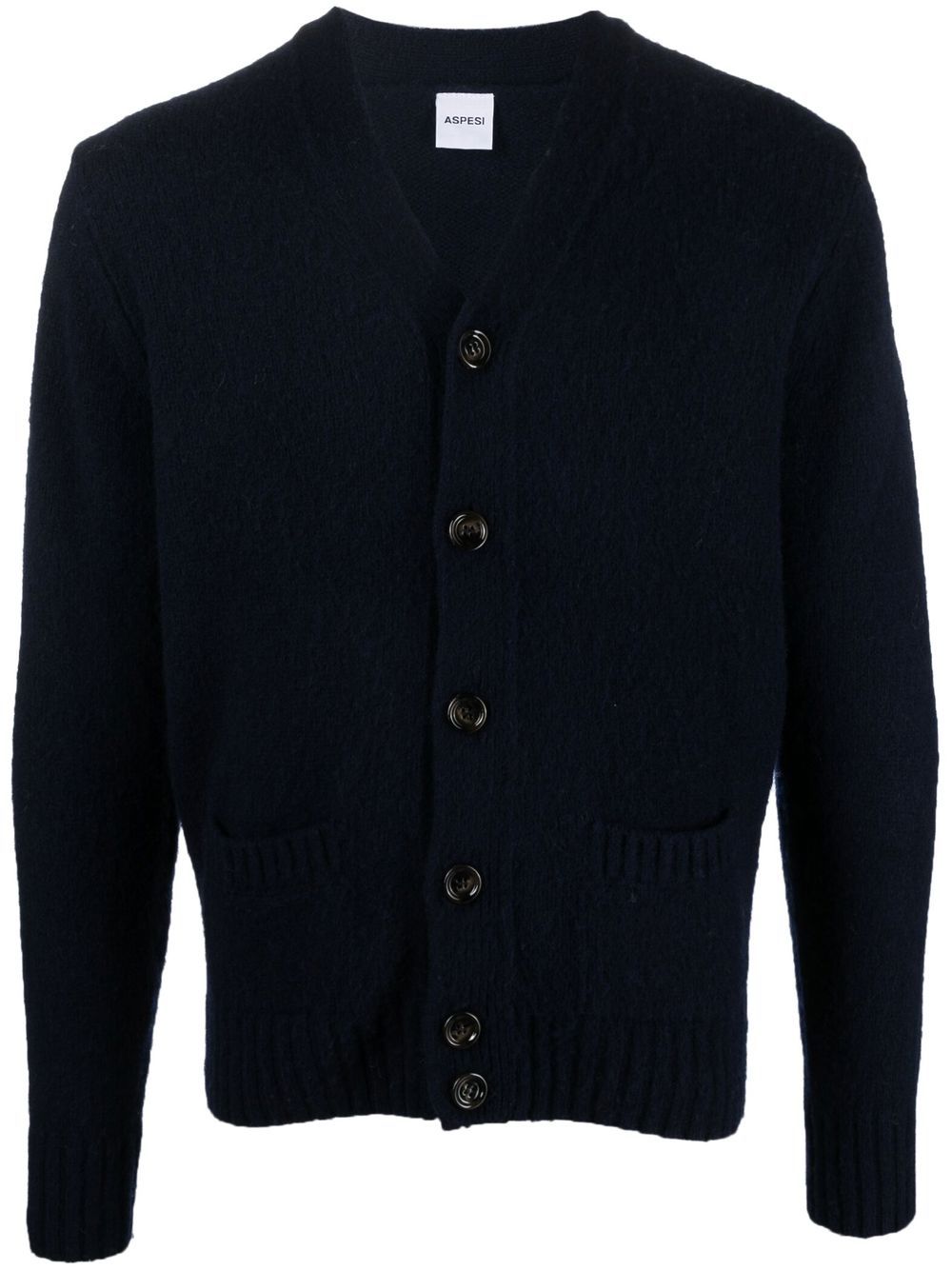 

ASPESI V-neck wool cardigan - Blue