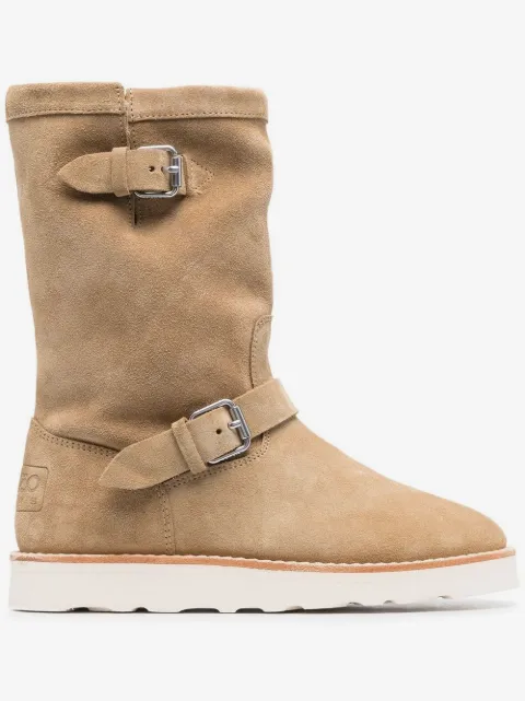 Kenzo leather shearling boots