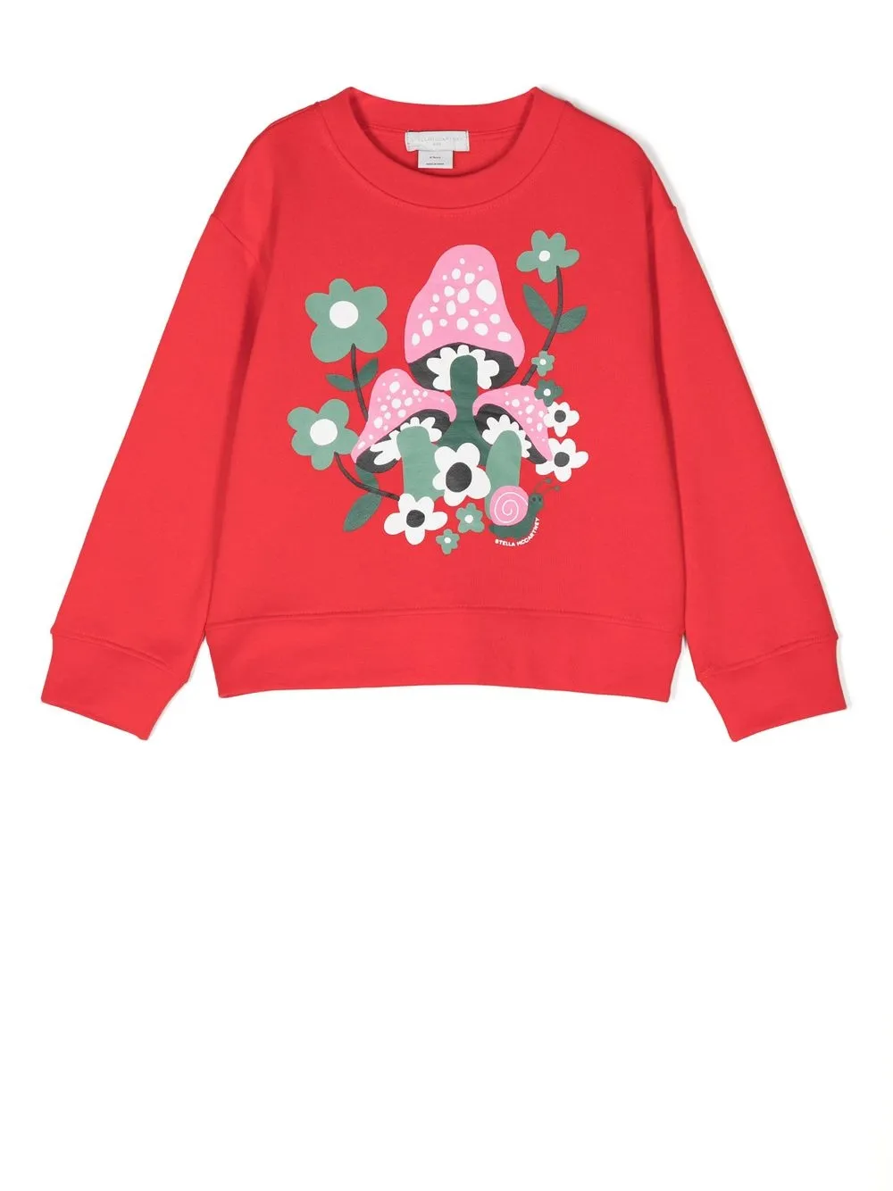 Stella Mccartney Kids' Floral Print Jumper In Red