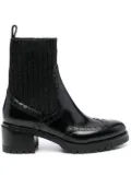 Santoni sock-style ankle boots - Black