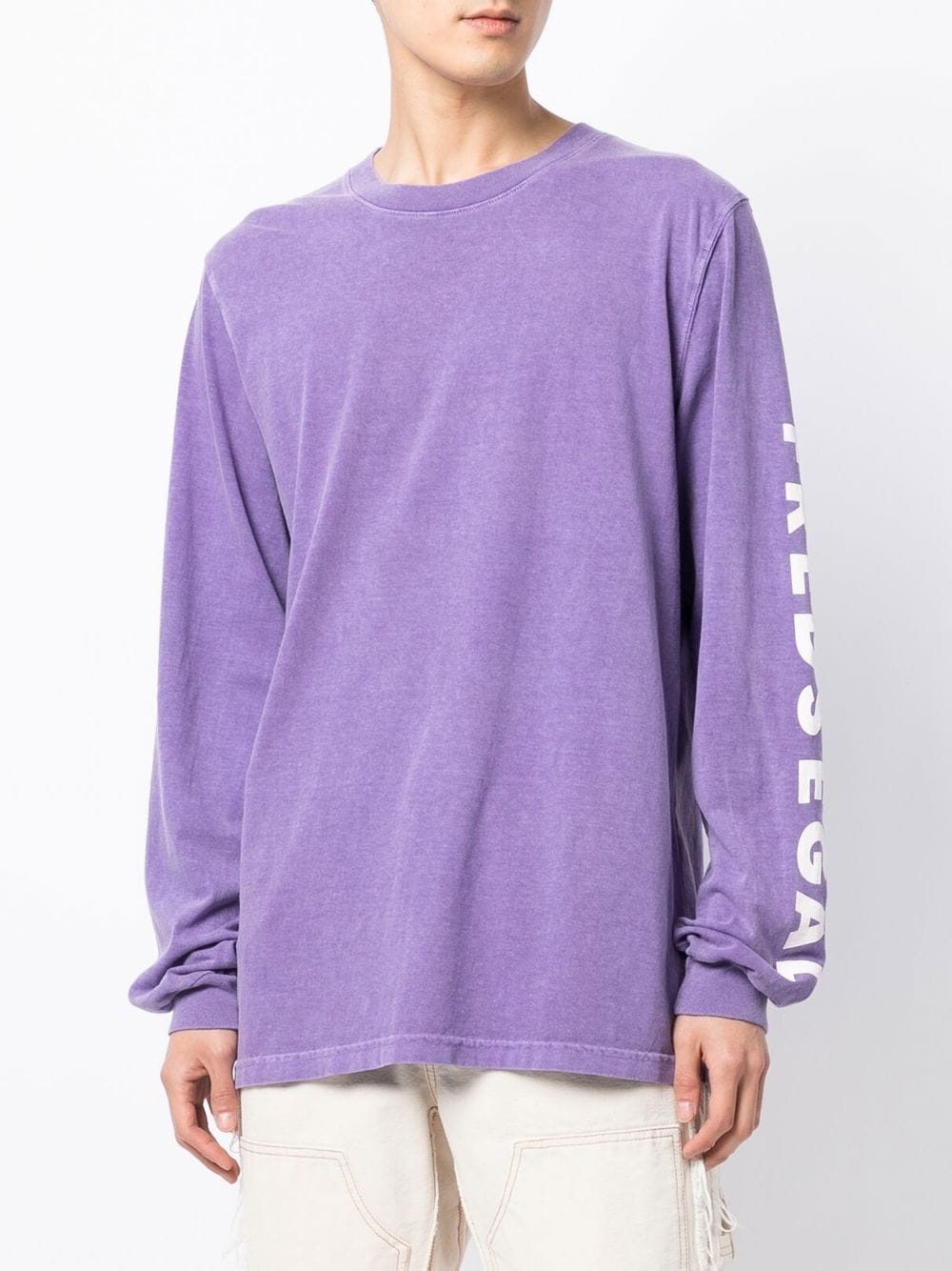Shop Fred Segal Beachwood Long-sleeved T-shirt In Purple