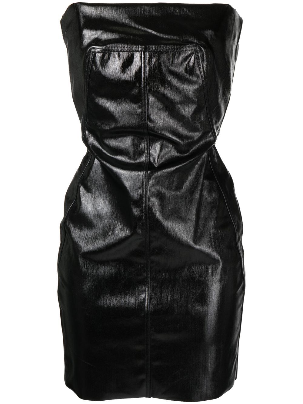 RICK OWENS STRAPLESS FITTED DRESS