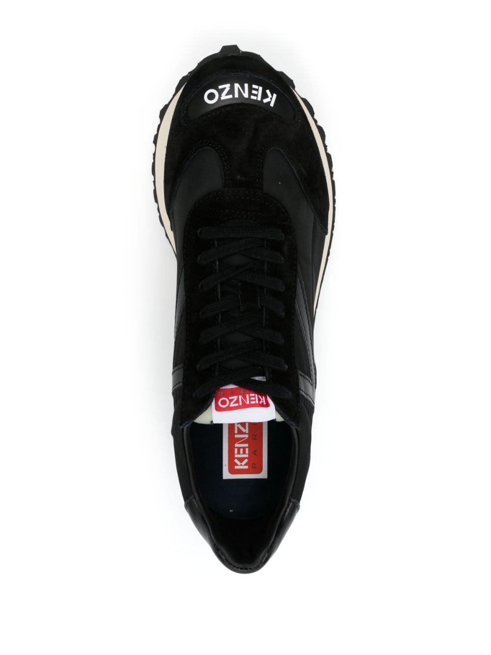 Shop Kenzo Smile Run Low-top Sneakers In Black