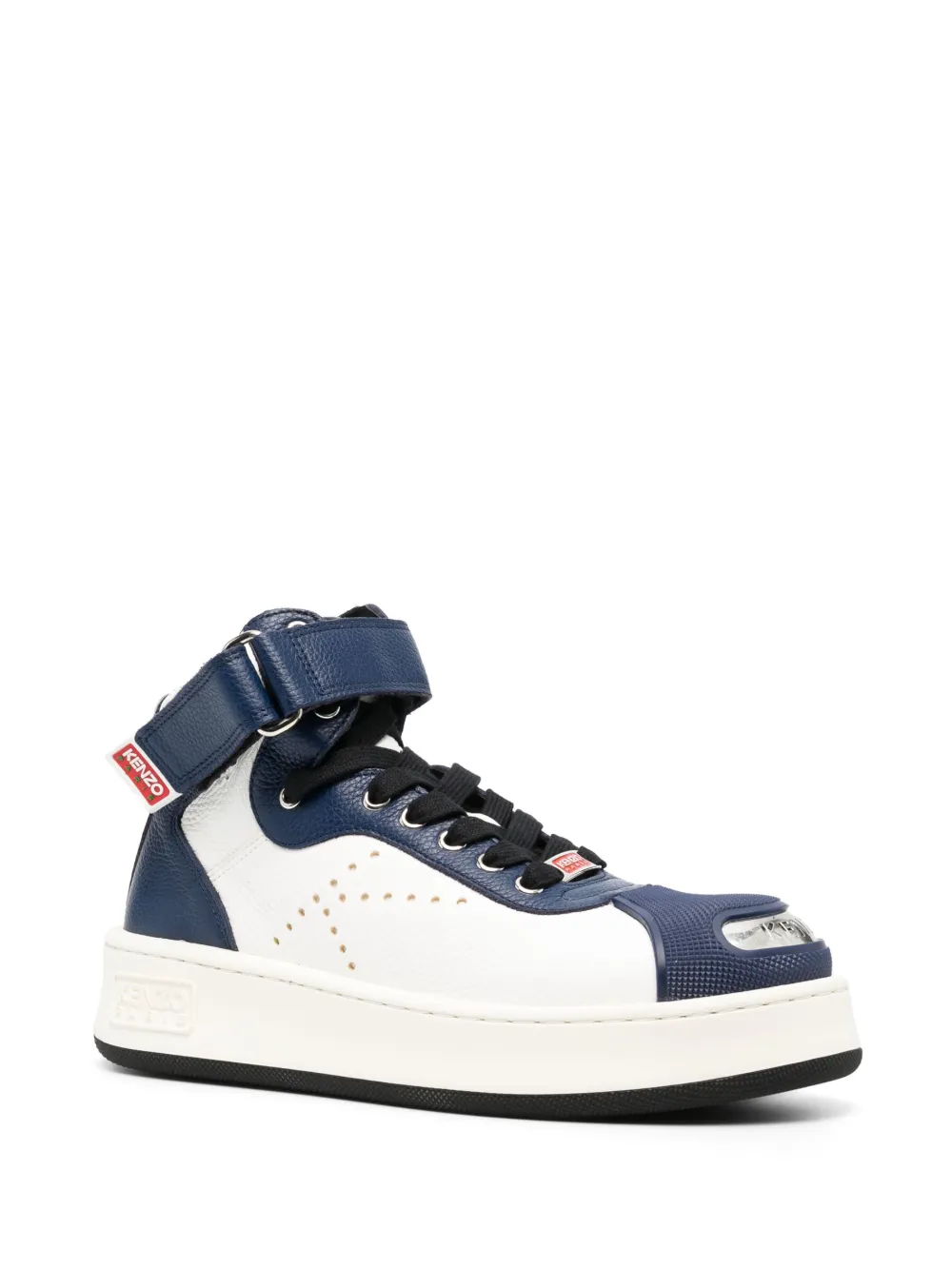 Kenzo Hoops tweekleurige sneakers - Blauw