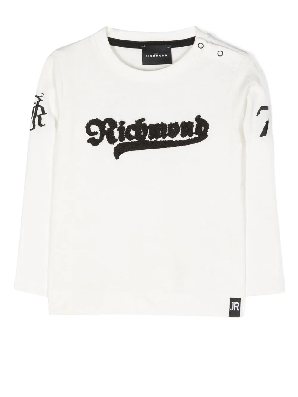 

John Richmond Junior playera con parche del logo - Blanco