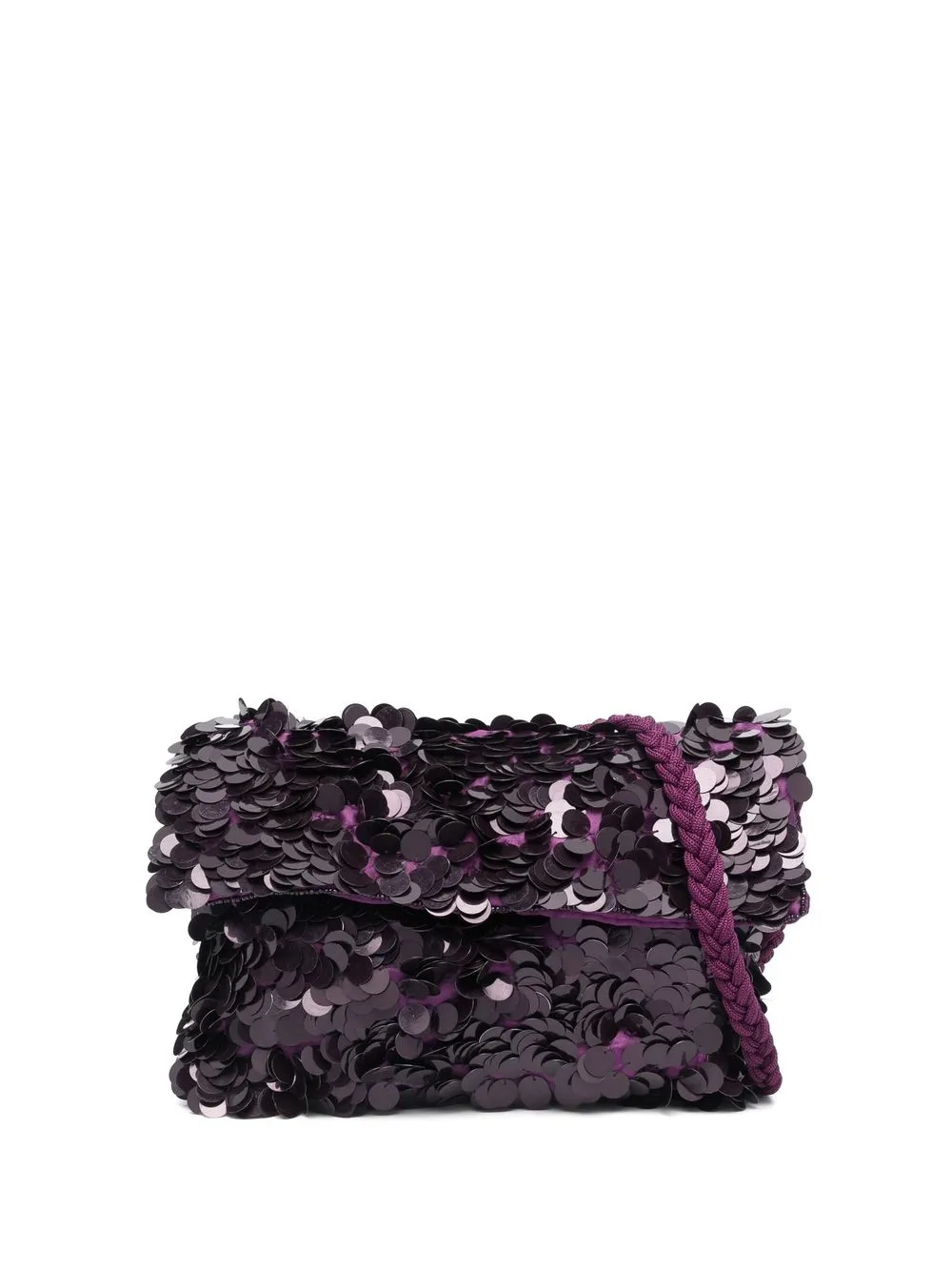 

P.A.R.O.S.H. sequin-embellished shoulder bag - Purple