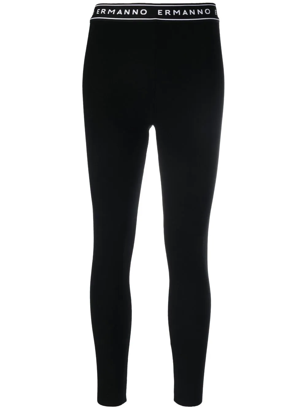 

ERMANNO FIRENZE leggins con logo en la pretina - Negro