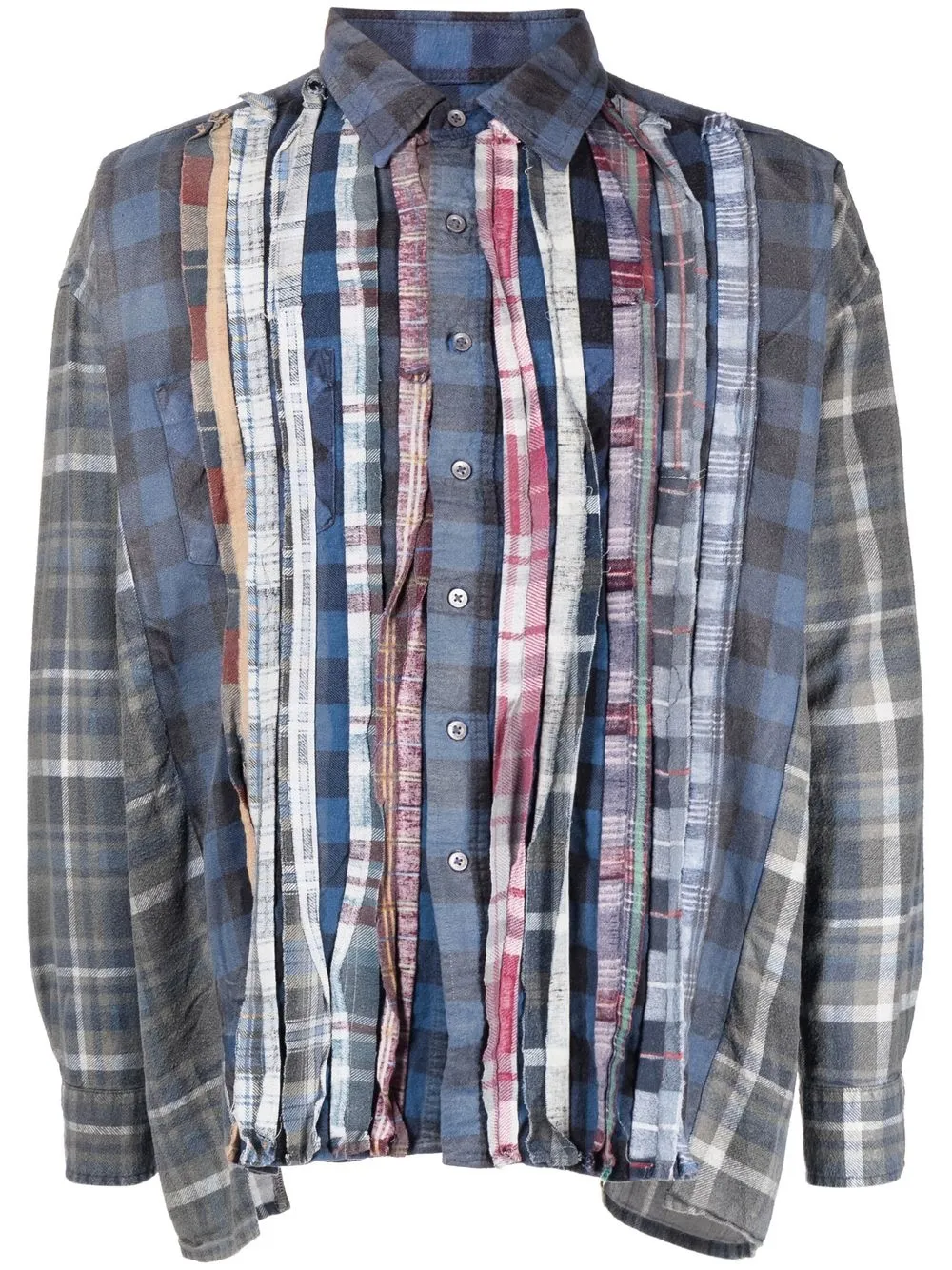 

Needles patchwork-style button-up shirt - Multicolour