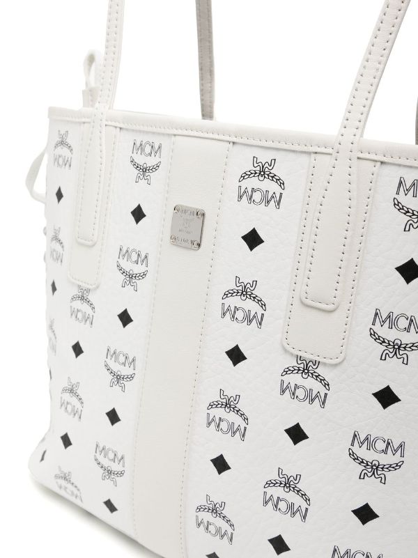 MCM Small Liz Reversible Tote Bag - White for Women
