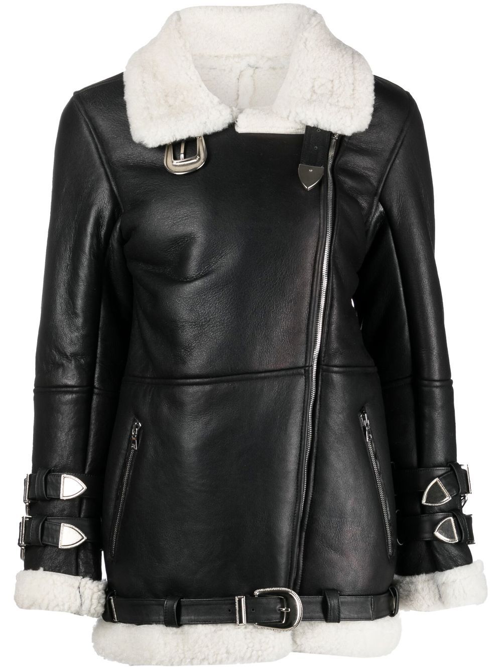 DANCASSAB Wonder leather coat - Black