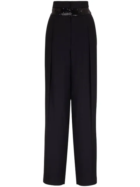 Brunello Cucinelli sequin-embellished high-waist trousers