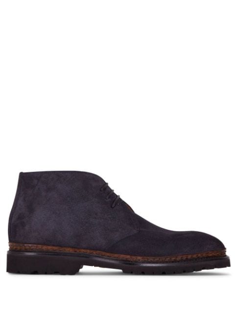 Bontoni suede lace-up boots