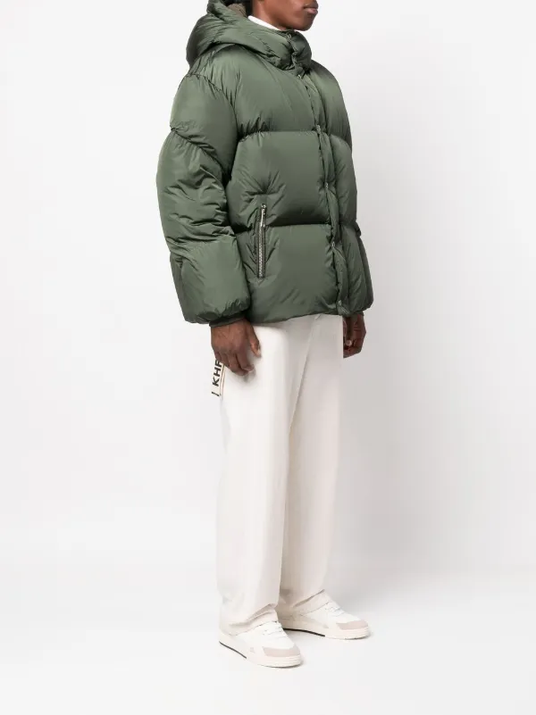 Khrisjoy Padded press-stud Fastenign Jacket | Green | FARFETCH