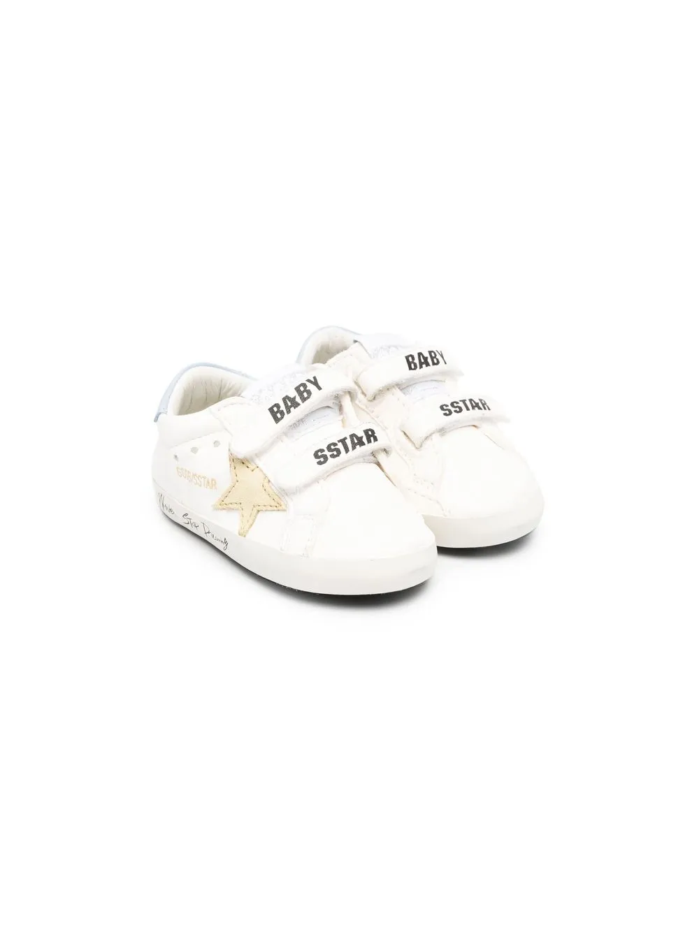 

Golden Goose Kids tenis Old School - Blanco