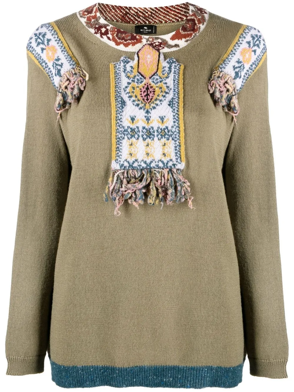 

ETRO Camille embroidered jumper - Green