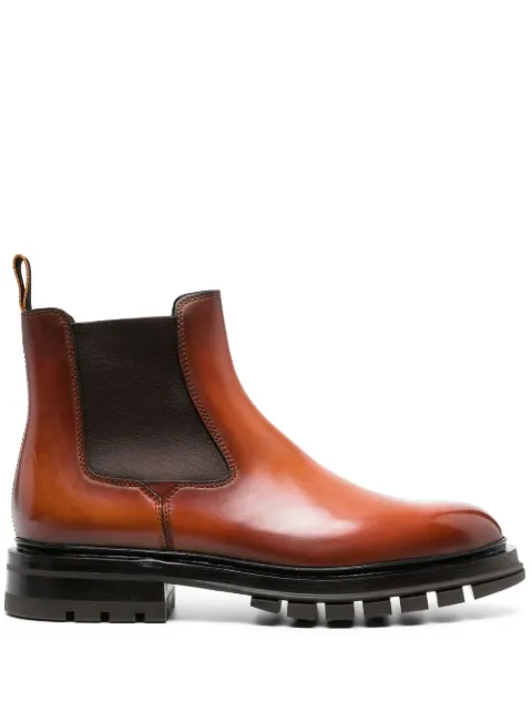 polished-leather Chelsea boots