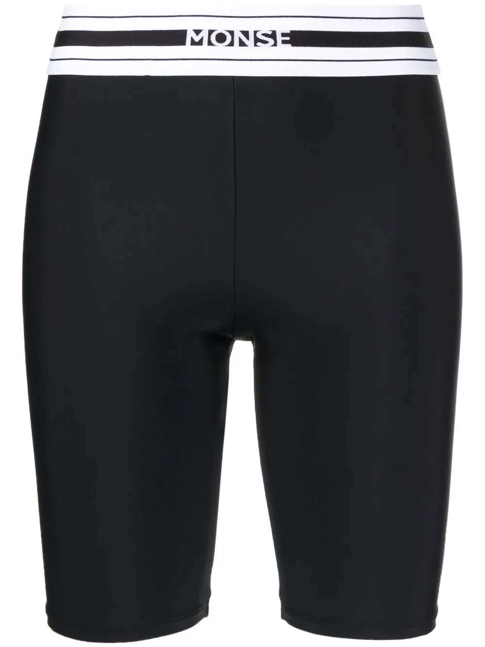 

Monse shorts de ciclismo con logo en la pretina - Negro