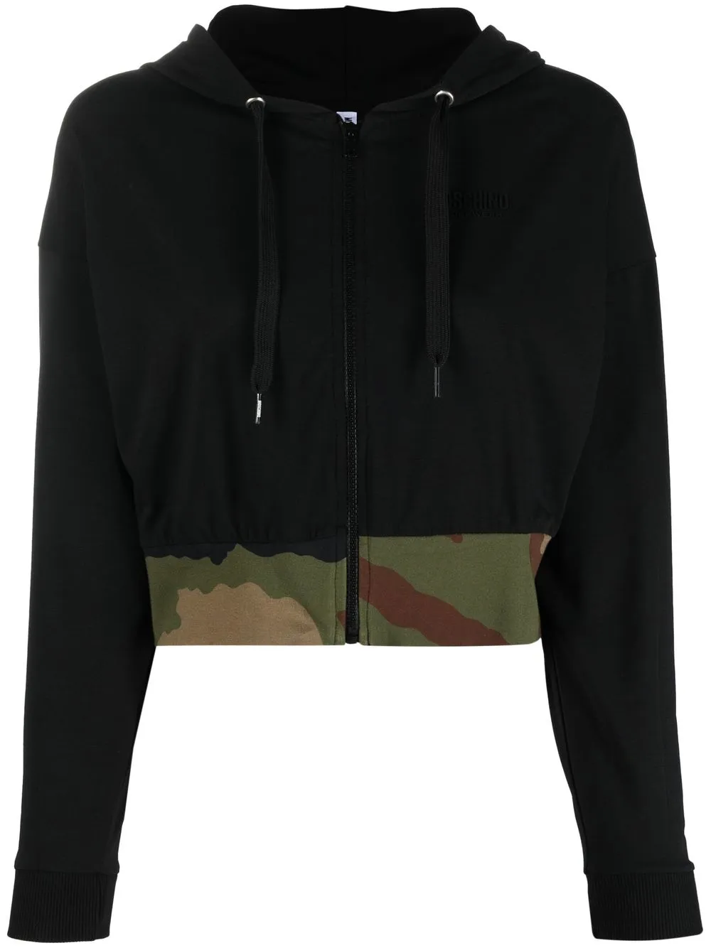 

Moschino hoodie con estampado militar - Negro